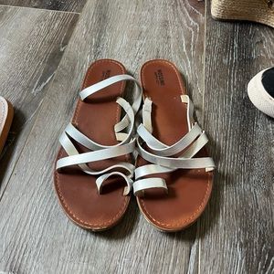 Silver mossimo sandals